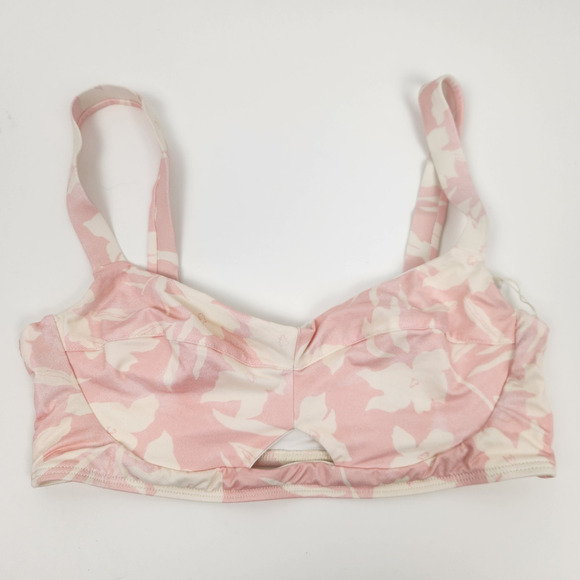 L*Space Flora Bikini Top in Paradise Blooms Pink Size DD - Picture 2 of 4